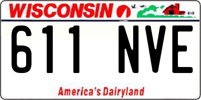 WI license plate 611NVE