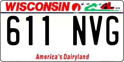 WI license plate 611NVG