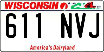 WI license plate 611NVJ