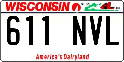 WI license plate 611NVL