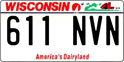 WI license plate 611NVN