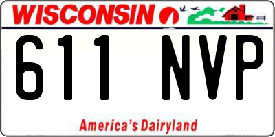 WI license plate 611NVP