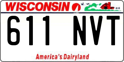 WI license plate 611NVT