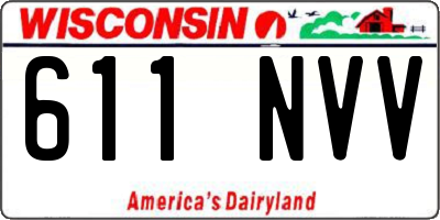 WI license plate 611NVV