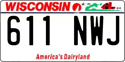 WI license plate 611NWJ