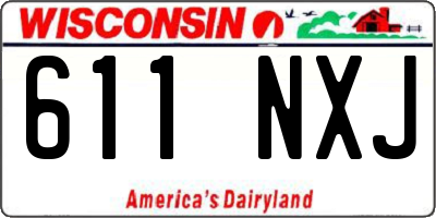 WI license plate 611NXJ