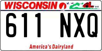 WI license plate 611NXQ