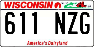 WI license plate 611NZG