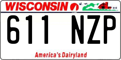 WI license plate 611NZP