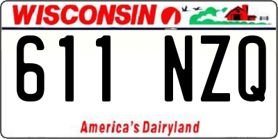 WI license plate 611NZQ