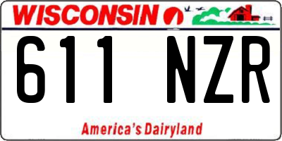 WI license plate 611NZR