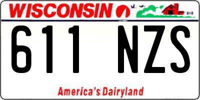 WI license plate 611NZS