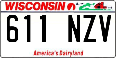 WI license plate 611NZV