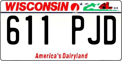 WI license plate 611PJD