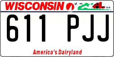 WI license plate 611PJJ