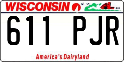 WI license plate 611PJR
