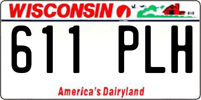 WI license plate 611PLH