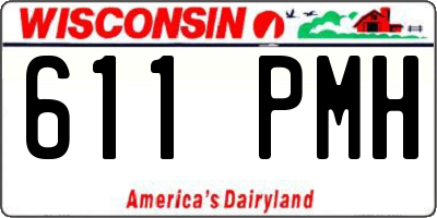 WI license plate 611PMH