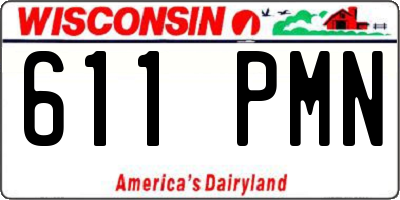 WI license plate 611PMN