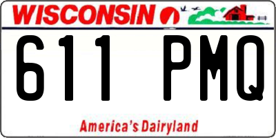 WI license plate 611PMQ