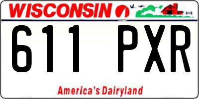 WI license plate 611PXR