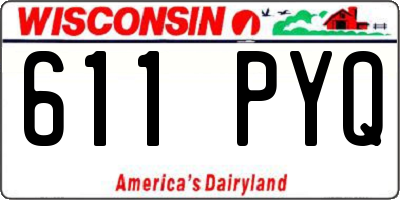 WI license plate 611PYQ