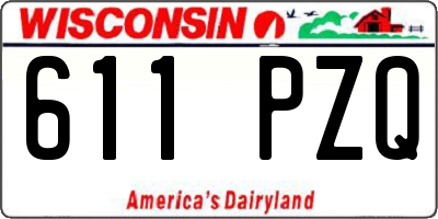 WI license plate 611PZQ