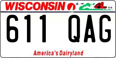 WI license plate 611QAG