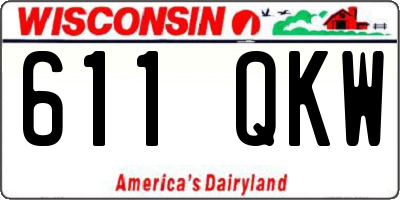 WI license plate 611QKW