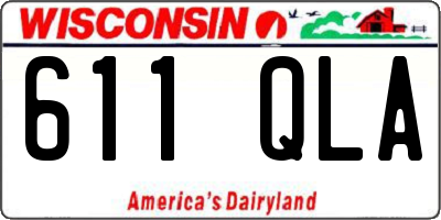 WI license plate 611QLA