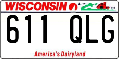 WI license plate 611QLG