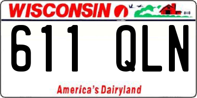 WI license plate 611QLN