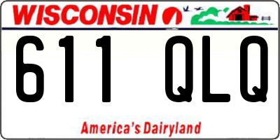 WI license plate 611QLQ
