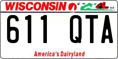 WI license plate 611QTA