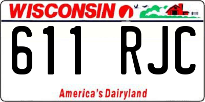 WI license plate 611RJC