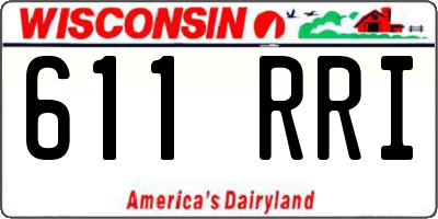 WI license plate 611RRI