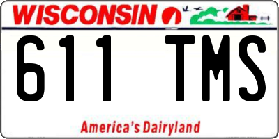 WI license plate 611TMS