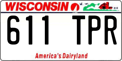 WI license plate 611TPR