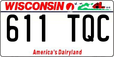 WI license plate 611TQC