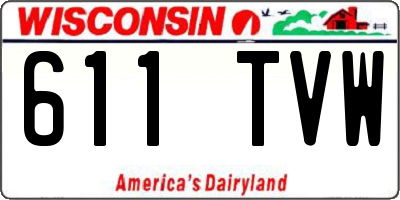 WI license plate 611TVW