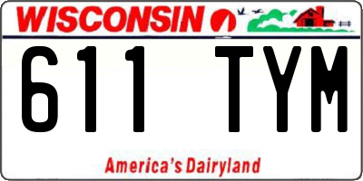 WI license plate 611TYM