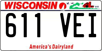WI license plate 611VEI