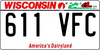 WI license plate 611VFC