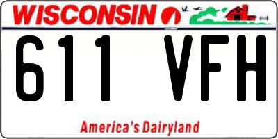 WI license plate 611VFH