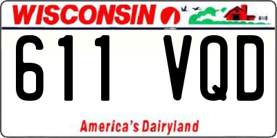 WI license plate 611VQD