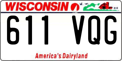 WI license plate 611VQG