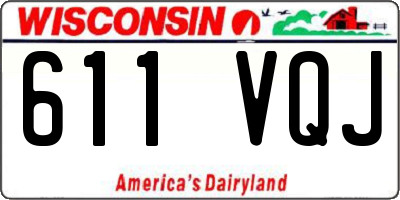 WI license plate 611VQJ