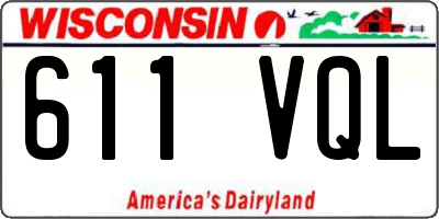 WI license plate 611VQL