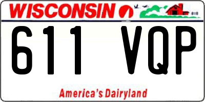 WI license plate 611VQP