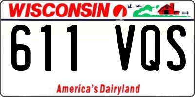 WI license plate 611VQS